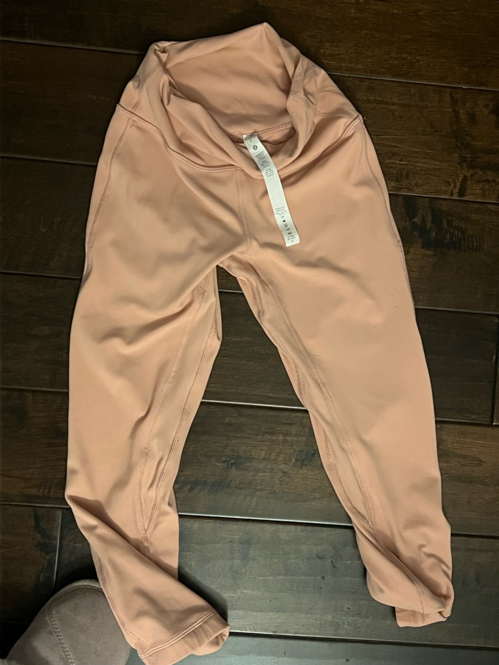 Peach lululemon leggings size 2